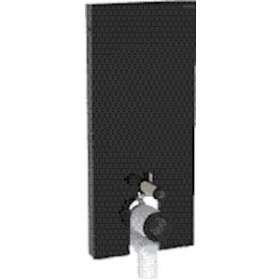 Panneau Geberit Monolith WC sol 114 cm: verre noir aluminium chromé noir|Geberit-GBR131.033.SJ.6