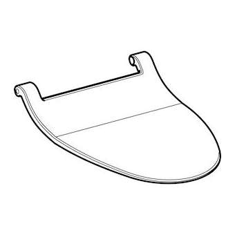 Couvercle d'abattant pour Geberit Balena 6000: pergamon|Geberit-GBR240.083.EP.1