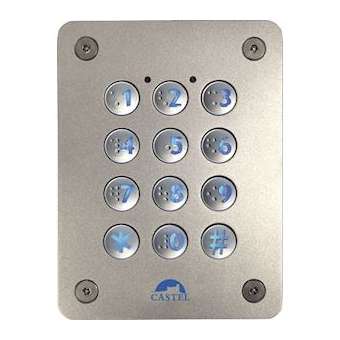 Clavier à code Wiegand encastré en inox avec clavier braille|Castel-CST330.0100