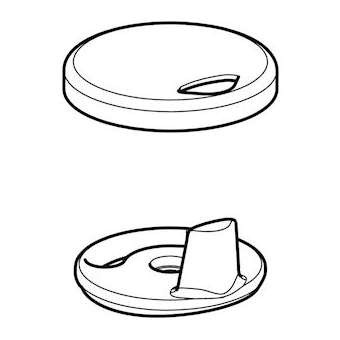 Jeu de patins lunette d'abattant fixe, pour Geberit AquaClean Maïra Classic|Geberit-GBR244.108.00.1