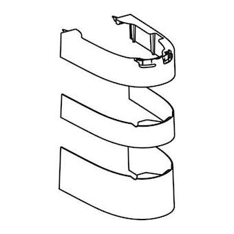 Kit recouvrement bas WC au sol Geberit AquaClean Maïra Classic: Blanc alpin|Geberit-GBR244.110.11.1