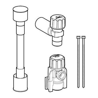 Kit de raccordement d'eau Geberit AquaClean Maïra Classic au sol|Geberit-GBR244.115.00.1