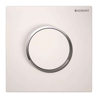Commande d'urinoir Geberit pneumatique type 10: blanc, chromé brillant|Geberit-GBR116.015.KJ.1