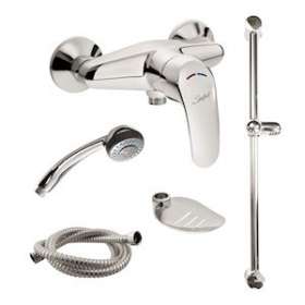 Kit de douche avec douchette, flexible Lg 1500 mm, barre et porte-savon|Sanifirst-SAN75073