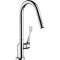 Mitigeur cuisine avec douchette extractible bronze brossé