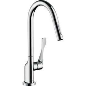 Mitigeur cuisine avec douchette extractible bronze brossé|Hansgrohe-HA339835140