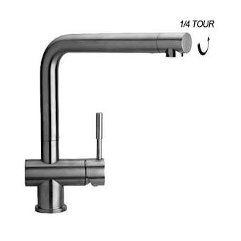 Mitigeur cuisine bec haut inox|Paini france-PININOX570