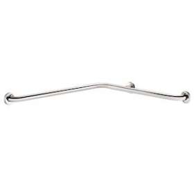 Barre coudée 2 murs D32 750x750 Inox poli brillant|Delabie-DL55120P2
