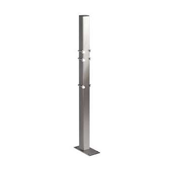 XColonne pr barre fixe ou rabatt. H.1000 Inox satiné (épuis.)|Delabie-DL55169P1