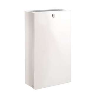 Poubelle murale pour papiers usagés époxy blanc|Delabie-DL56612