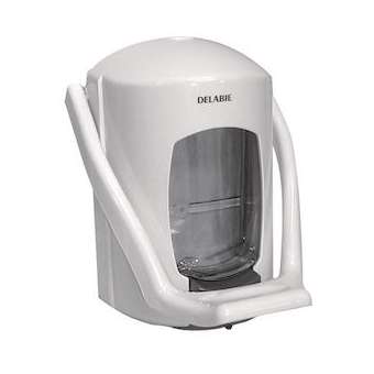 Distributeur de savon Hypereco commande coude 0,9L ABS blanc|Delabie-DL56712