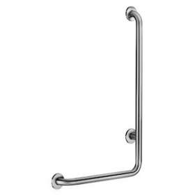 Barre de maintien en L (à gauche) D32 H.750 Inox satiné|Delabie-DL55070GS