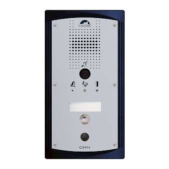 Portier vidéo 1 BP loi Handicap avec carte suppression bruit de fond intégrée|Castel-CST660.6010
