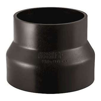Réduction concentrique Geberit PE, courte: d50mm, d140mm|Geberit-GBR361.559.16.1