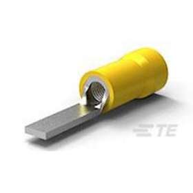 PGL 6-12-Cosse préisolée à embout plat cranté 4,1x12mm-Jaune-Section: 2,6 à 6mm²|TE Connectivity ( Ex Tyco Simel )-TYS606250