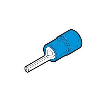 Cosse préisolée à embout rond bleue (1,5 à 2,5 mm²) - L 10 mm|Cembre-CMBBF-P10
