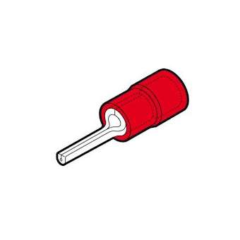 Cosse préisolée à embout rond rouge (0,25 à 1,5 mm²) - L 8 mm|Cembre-CMBRF-P8