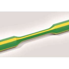 Gaine thermorétractable TF21 jaune/vert 3.2/1.6, rétreint 2/1, rouleau de 100m|HellermannTyton-HNE30940327