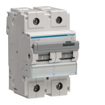 Disjoncteur 2P 50kA C-20A 3M|Hager-HAGHMX220