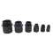 Raccord droit pol. noir NYLOFIX N°29-ISO32