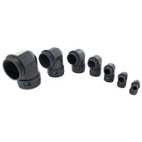 Raccord coudé 90DEG pol. noir NYLOFIX N°23-Pg 21|Blm distribution-BLI390215