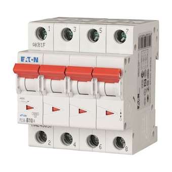 Disj. PLS 4X10A 6kA (EN 60898) cbe B|Eaton industries-EONPLS6-B10-4-MW