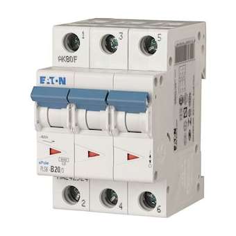 Disj. PLS 3X20A 6kA (EN 60898) cbe B|Eaton industries-EONPLS6-B20-3-MW