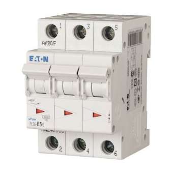 Disj. PLS 3X5A 6kA (EN 60898) cbe C|Eaton industries-EONPLS6-C5-3-MW