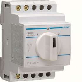 Inverseur unipolaire 1 contact OF 20A|Hager-HAGSK600