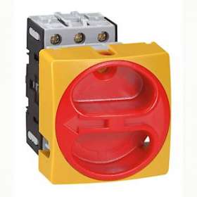 Interrupteur-sectionneur rotatif complet encastré D22 cadenassable - 3P - 20A|Legrand-LEG022135