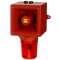 Combiné LED / 120 dB OPTASON 90-253 Vca / 120-253 Vcc - Rouge