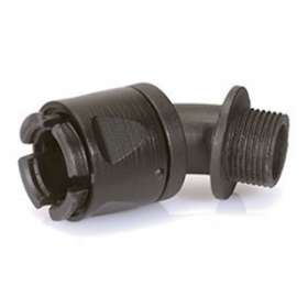 Raccord mâle coudé 45DEG pour conduit flexible RTA polyamide D25,5mm ISO32|Legrand-LEG666710