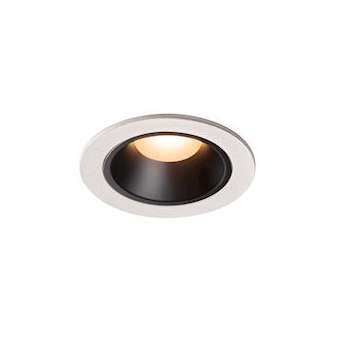 NUMINOS S, encastré de plafond, 55DEG, blanc/noir, LED, 8,6W, 2700K, IP20/IP44|SLV-DC51003787
