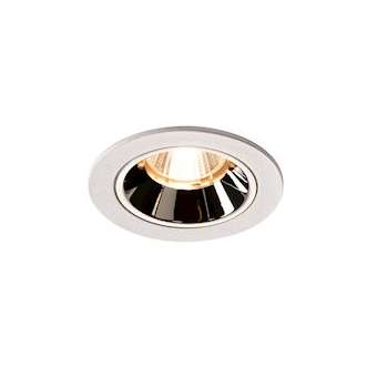 NUMINOS S, encastré de plafond, 40DEG, blanc/chrome, LED, 8,6W, 2700K, IP20/IP44|SLV-DC51003786
