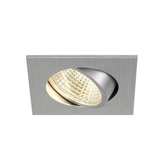 NEW TRIA 68 carré, LED, encastré, alu brossé, 5,3W, 3000K, 38DEG, al|SLV-DC5113966