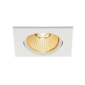 NEW TRIA 68, encastré de plafond intérieur, simple, carré, blanc mat, LED, 11W,|SLV-DC51003069