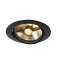 NEW TRIA 150, rond, QPAR111, encastré, rond, noir, max. 75W, lames ressorts|SLV-DC5113550