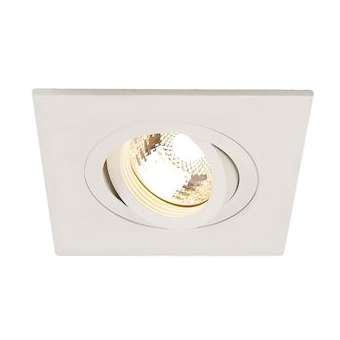 NEW TRIA 78 XL, CARRE GU10 encastré, blanc mat, max. 50W, clips ressorts|SLV-DC5113451