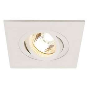 NEW TRIA 78 XL, CARRE GU10 encastré, blanc mat, max. 50W, clips ressorts|SLV-DC5113451