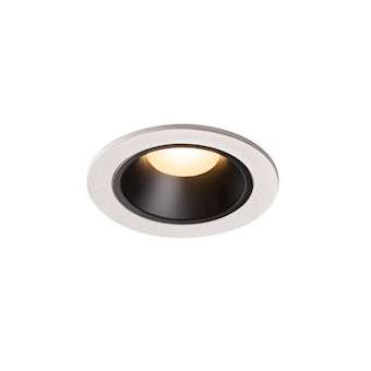 NUMINOS S, encastré de plafond, 40DEG, blanc/noir, LED, 8,6W, 3000K, IP20/IP44|SLV-DC51003808