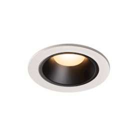 NUMINOS S, encastré de plafond, 40DEG, blanc/noir, LED, 8,6W, 3000K, IP20/IP44|SLV-DC51003808