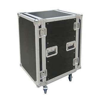 Rack 16 unités, Coffret rack 19 'universel 16U, avec roulettes, noir|Sonoprof-ONF00009782