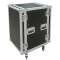 Rack 16 unités , Coffret rack 19 'universel 16U, avec roulettes, noir