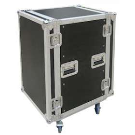 Rack 16 unités, Coffret rack 19 'universel 16U, avec roulettes, noir|Sonoprof-ONF00009782