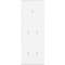 Façade CONFIDENCE LAITON BLANC TRIPLE VERTICALE B1 B2 B2|Modelec-MD8355-413M