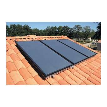 Pack 2 capteurs Solerio horizontal sur tuile|Atlantic PAC et Chaudières-AEN836102