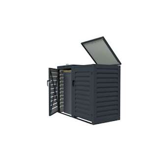 Complément abri conteneur 240L - module comp pour 1 poubelle - Gris|Atole-AOEMACMC240GR