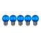 Ecopack Lot 5Pcs Led Party Fil G45 E27 0.6W Bleu Pc