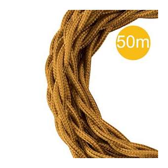 Cordon Textile Torsadé 3C 50M Or|Bailey-BIY145044