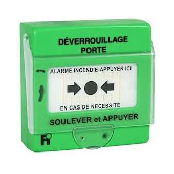 Alarme incendie - Déclencheur manuel à membrane déformable vert|Kaufel-KAU534116